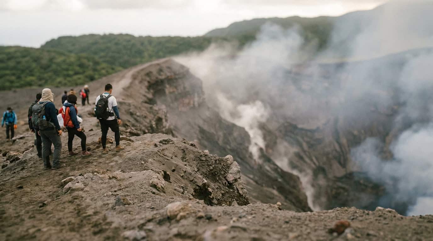 Mount Yasur: Standing at an Active Volcano's Rim in Southeast Asia