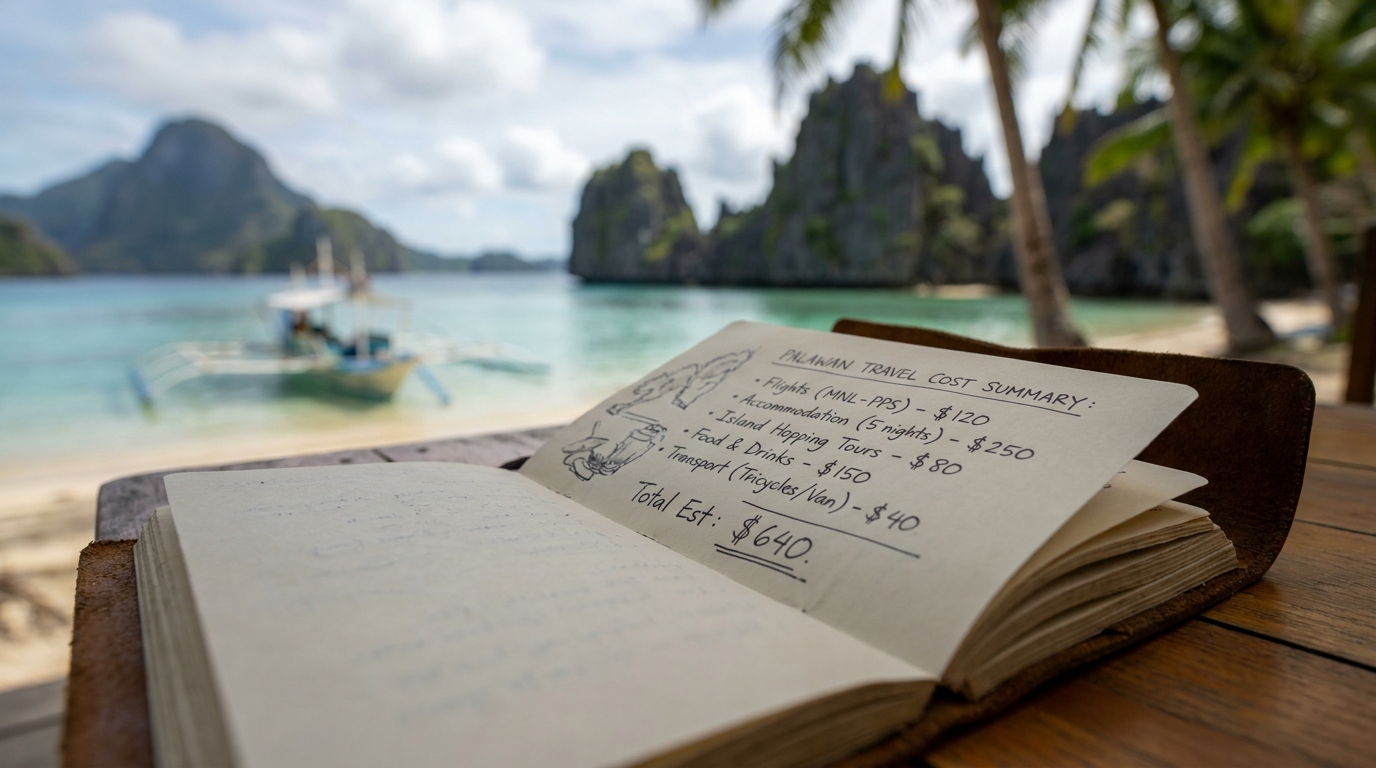 Palawan Travel Cost Summary in Southeast Asia