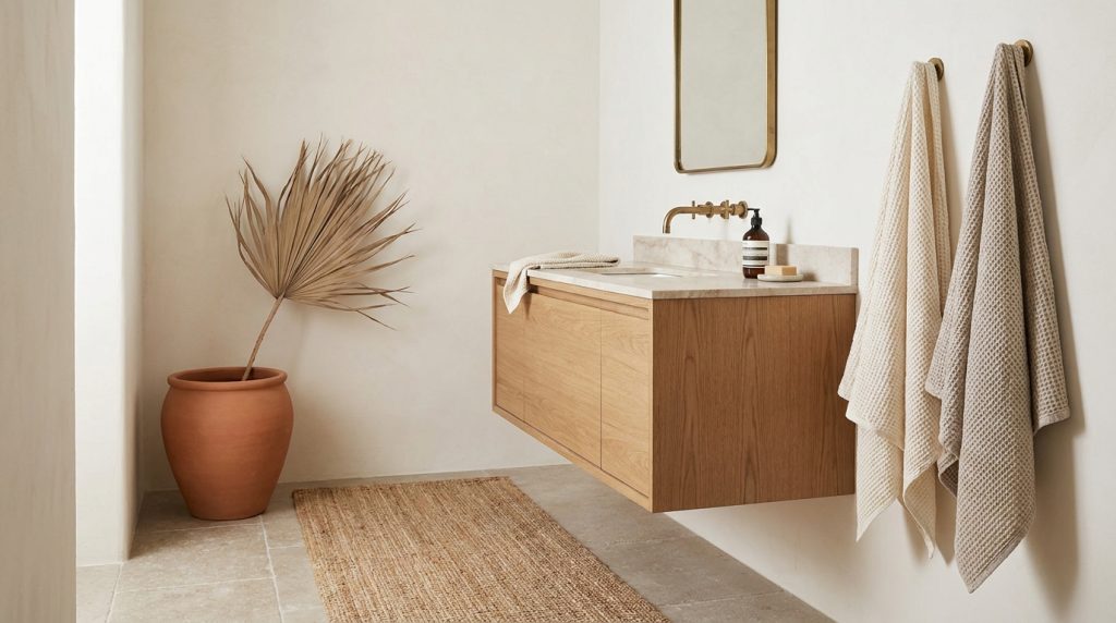 boho-minimalist-spa-bathroom-decor feature