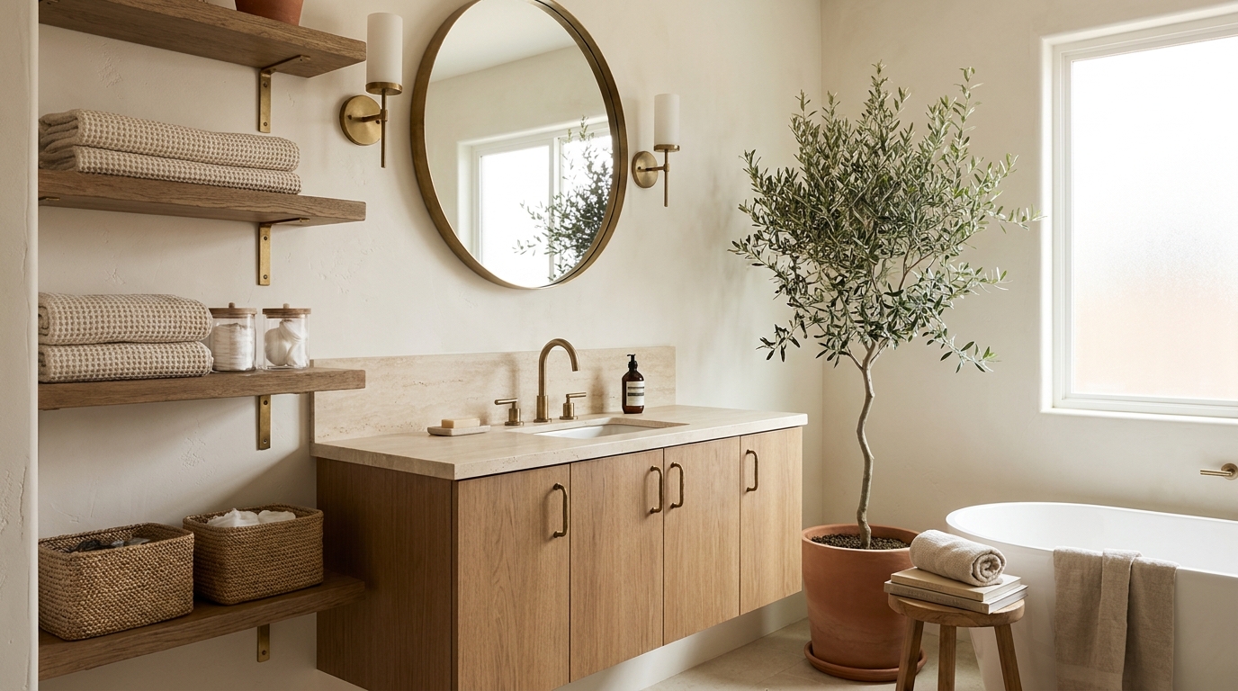 Bathroom storage hacks feature