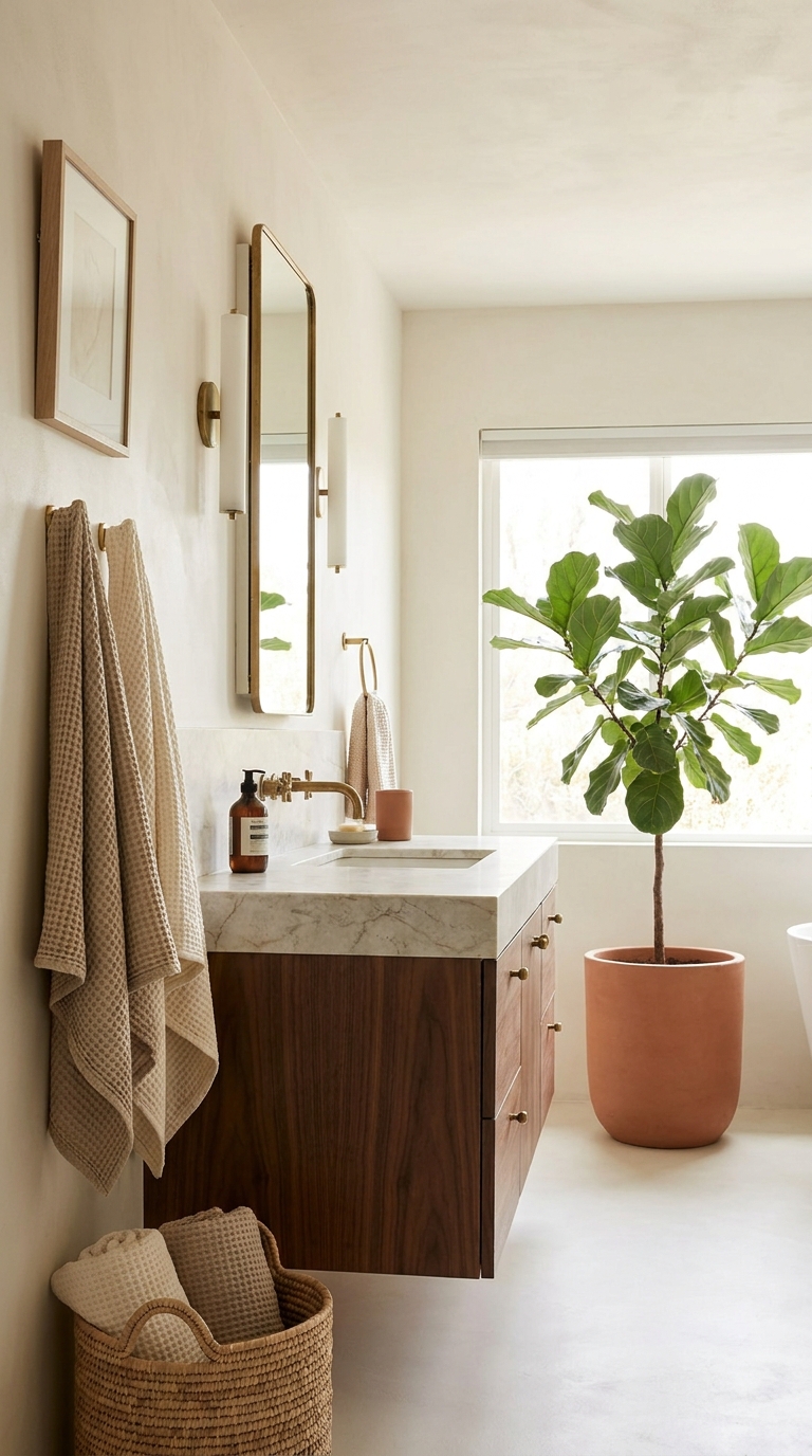 Modern bathroom refresh, feature