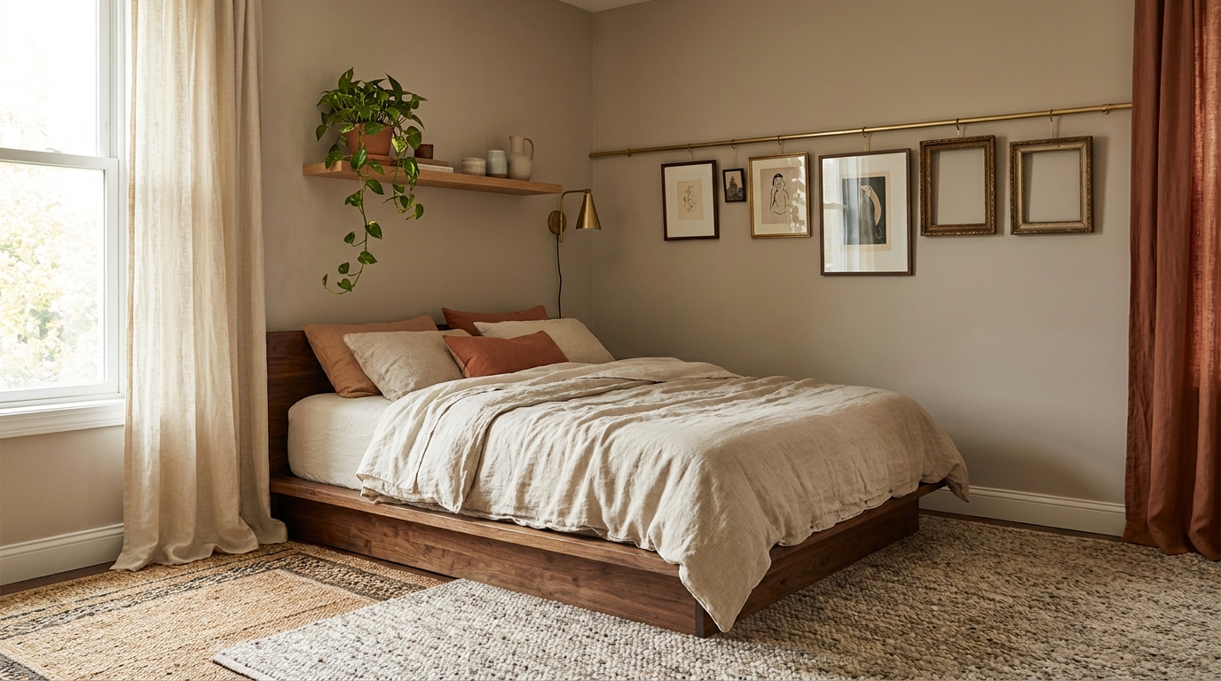 Bedroom wall art and curtain mistakes inline reference