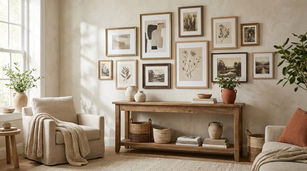 gallery-wall-color-palette-mix-frames-art feature