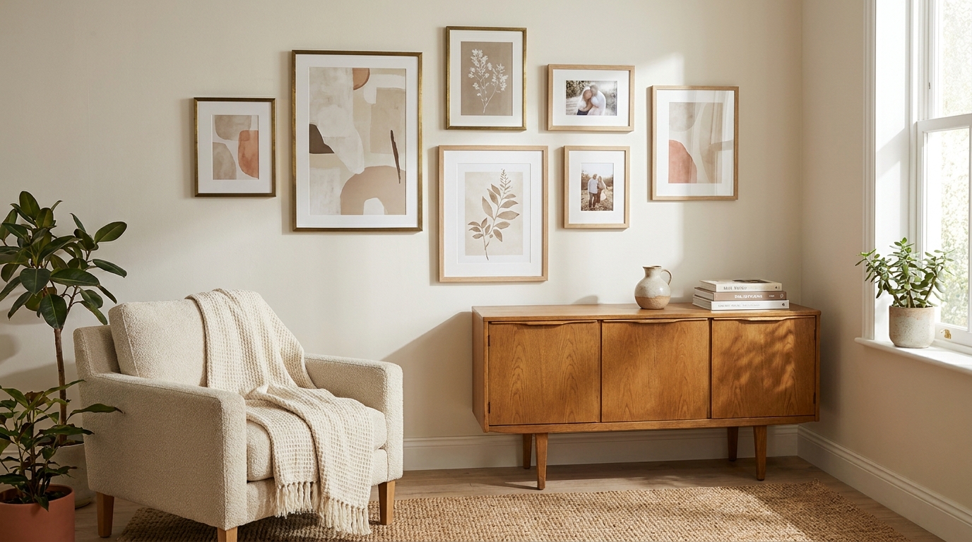 A Working Budget for a 7-Frame Gallery Wall — scene