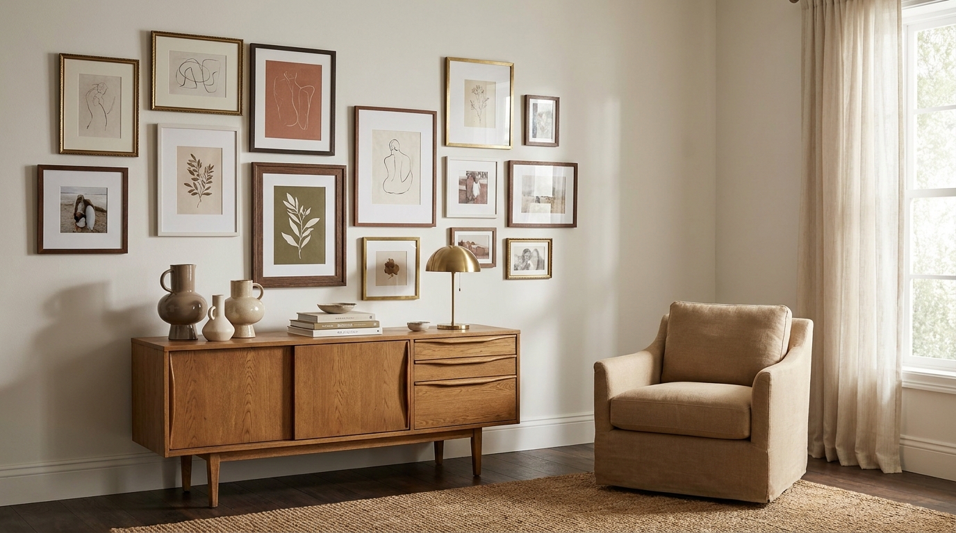 How to Pick the Right Gallery Wall Style for Your Space — scene