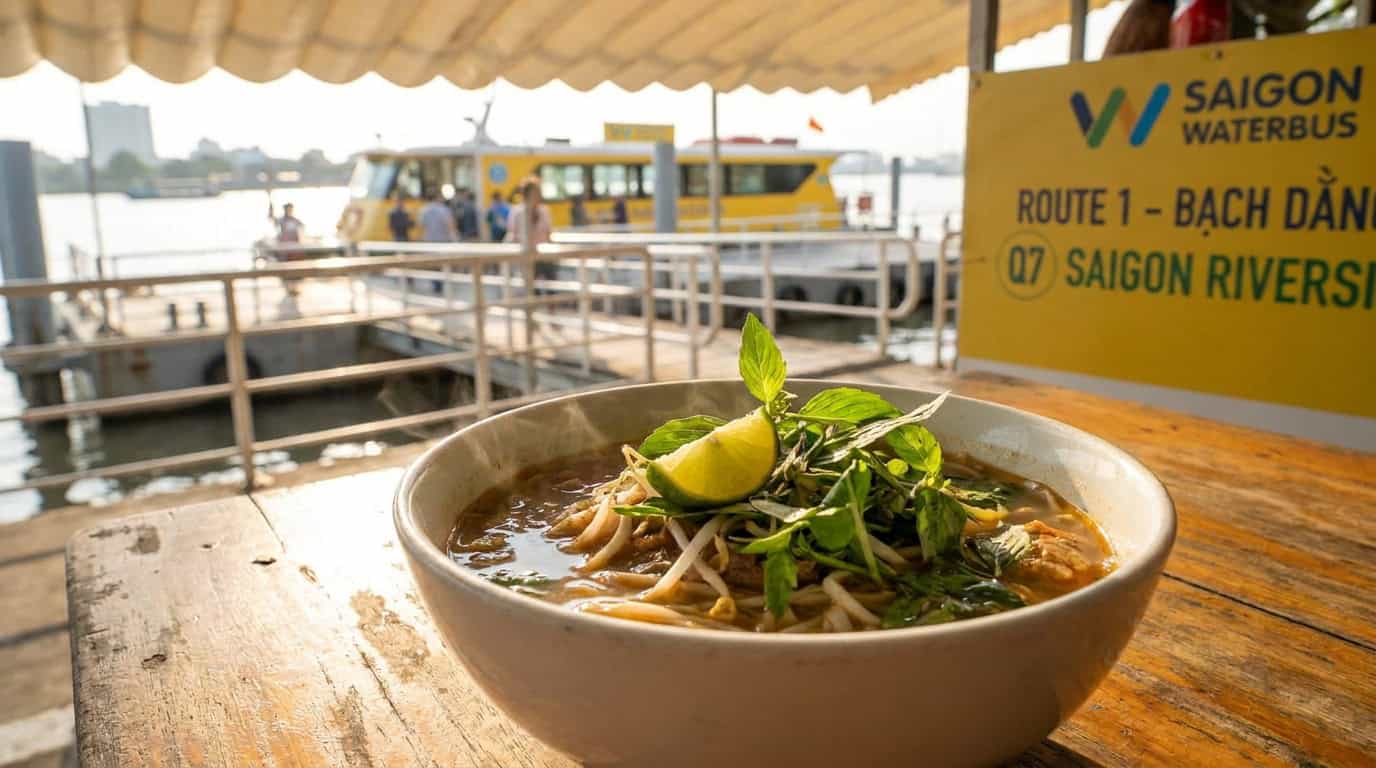Saigon Waterbus & Q7 Saigon Riverside Complex: The Complete 2026 Guide — Route 1 Stop-by-Stop: Bach Dang to Linh Dong