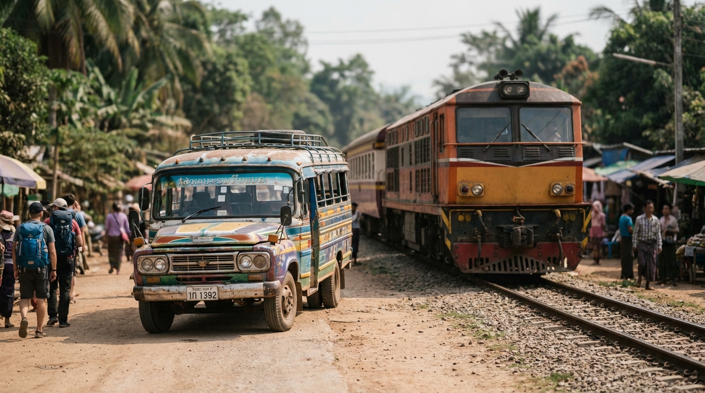 Overland Routes: Buses and Trains From Neighboring Countries in Southeast Asia