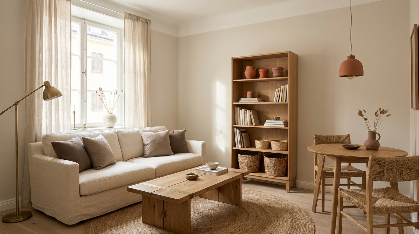 How to Choose Decor That Actually Works in a Small Apartment — scene
