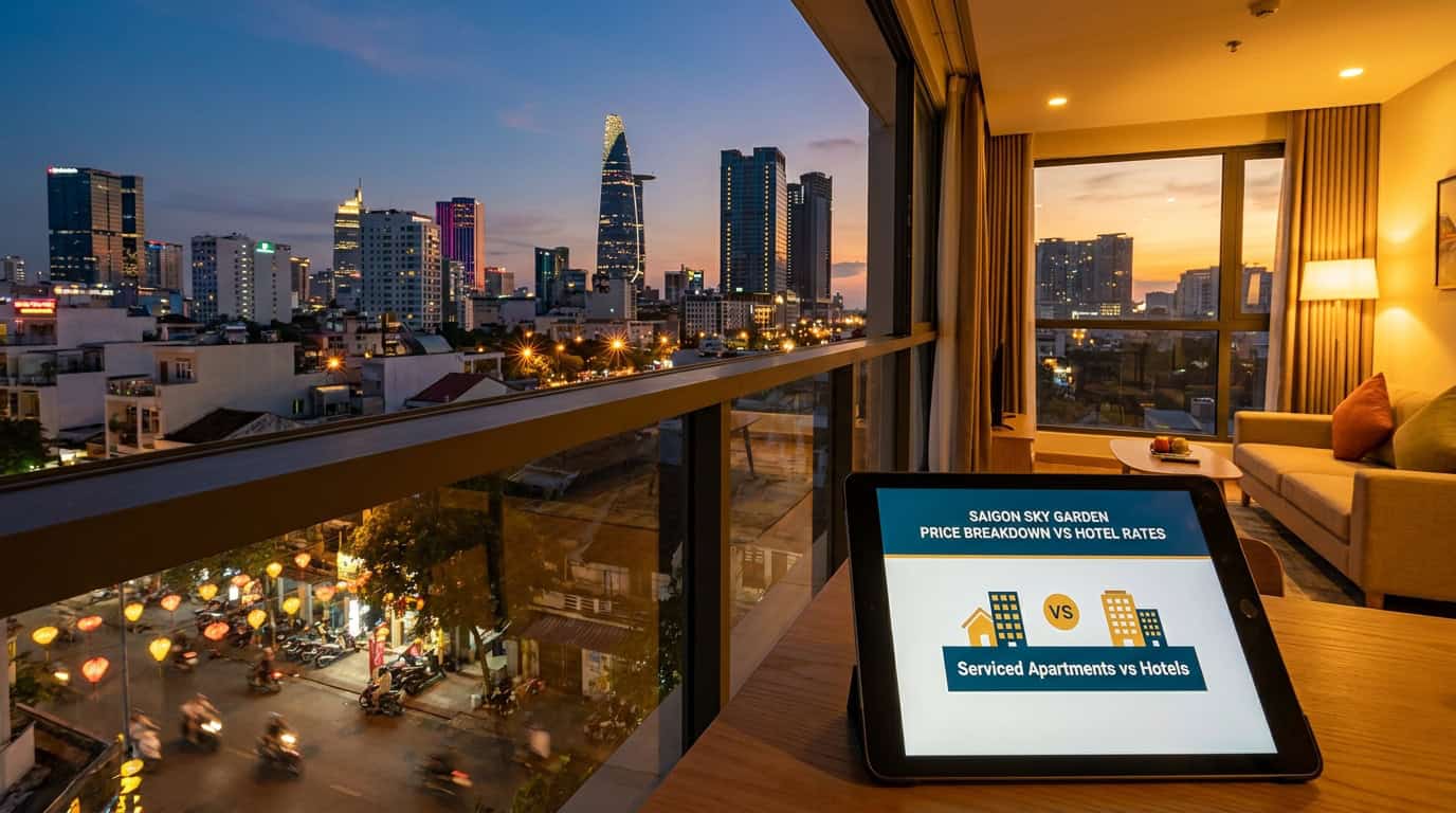 Serviced Apartments vs Hotels in Saigon: Which Is Better? — Saigon Sky Garden Price Breakdown vs Hotel Rates