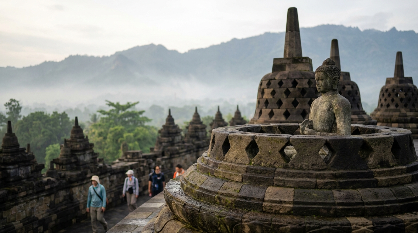 1. Borobudur Temple — Essential First Day Trip day trips from yogyakarta