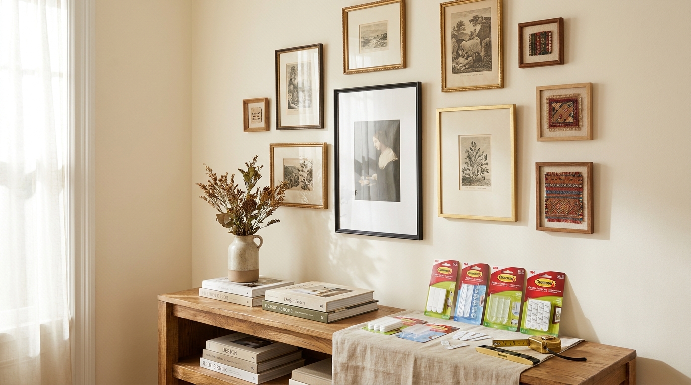 How to Choose the Right Command Strip for Your Gallery Wall — scene