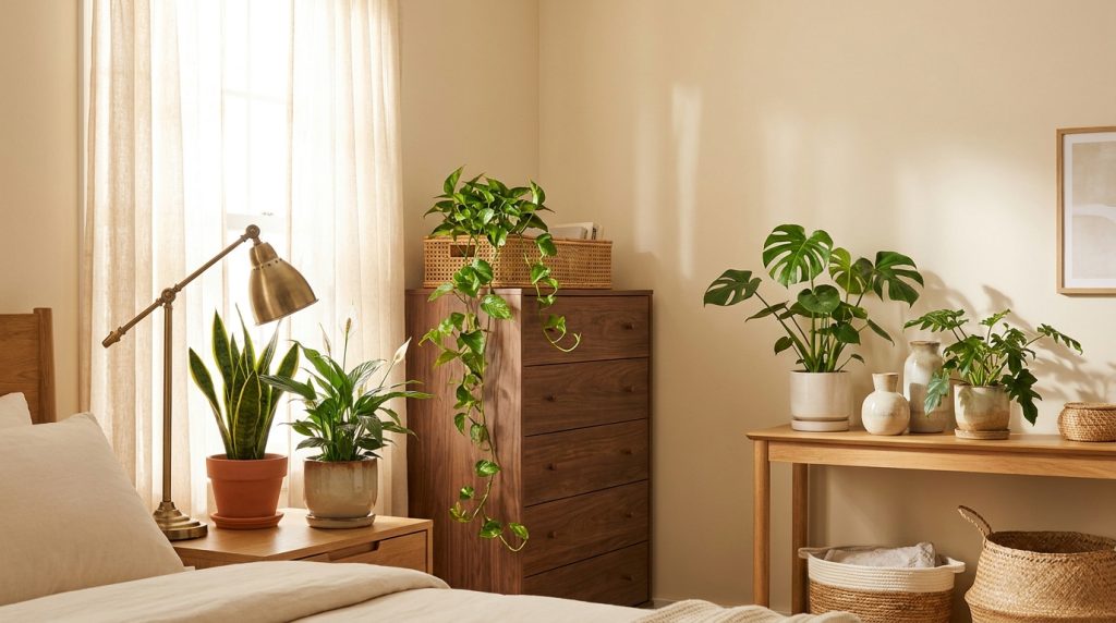 indoor plants for bedroom - feature - editorial home decor styling photography 2026