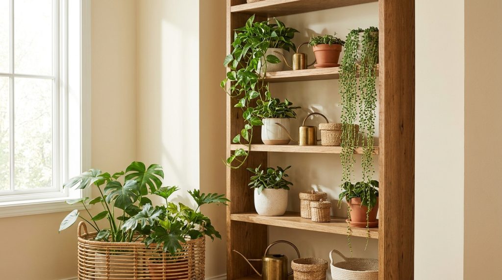 trailing vs upright plants home decor - feature - editorial home decor styling photography 2026