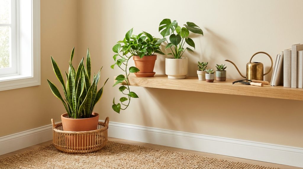 indoor plants home decor budget - feature - editorial home decor styling photography 2026