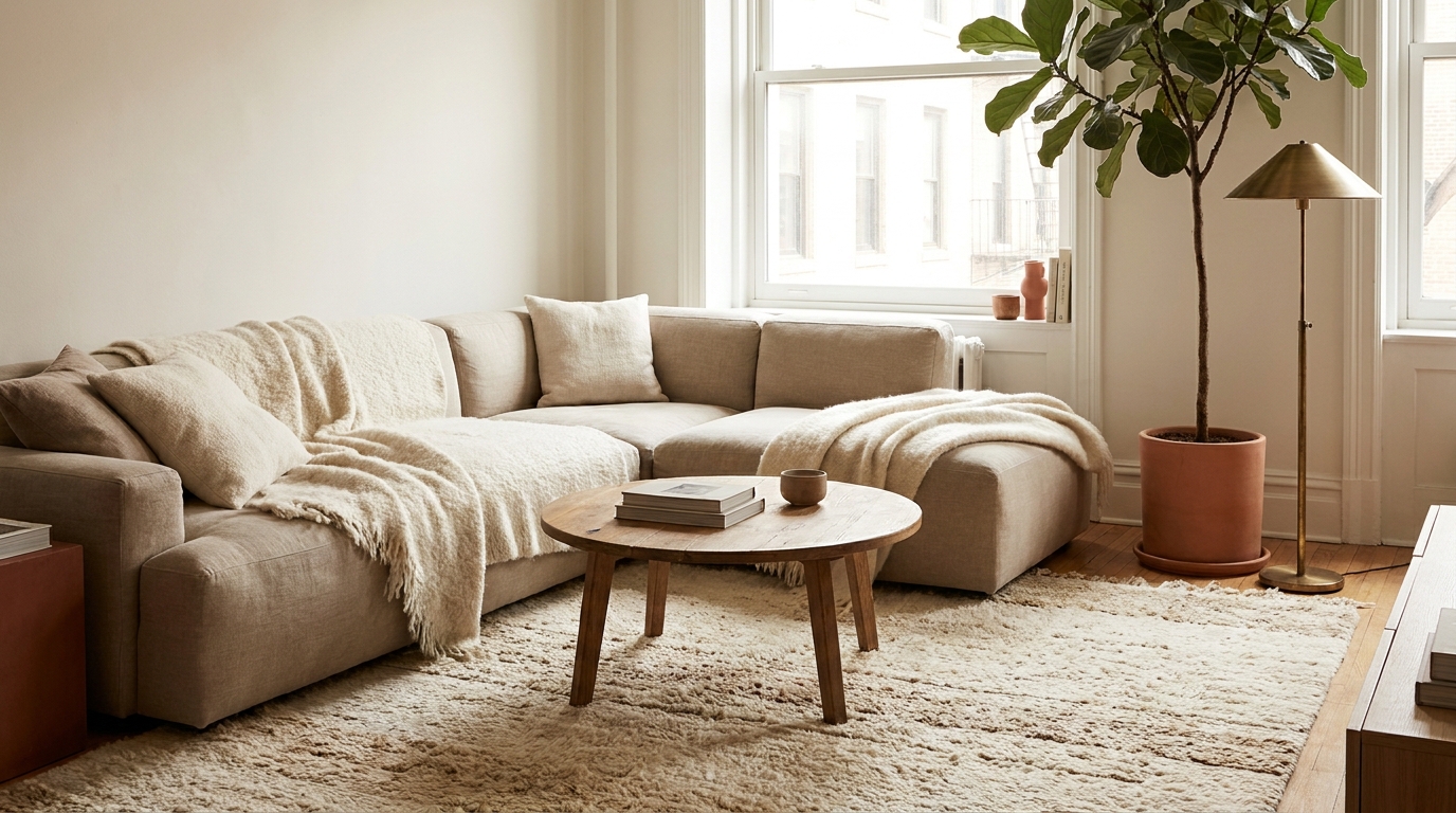 Living room decor trend report 2026 in out feature