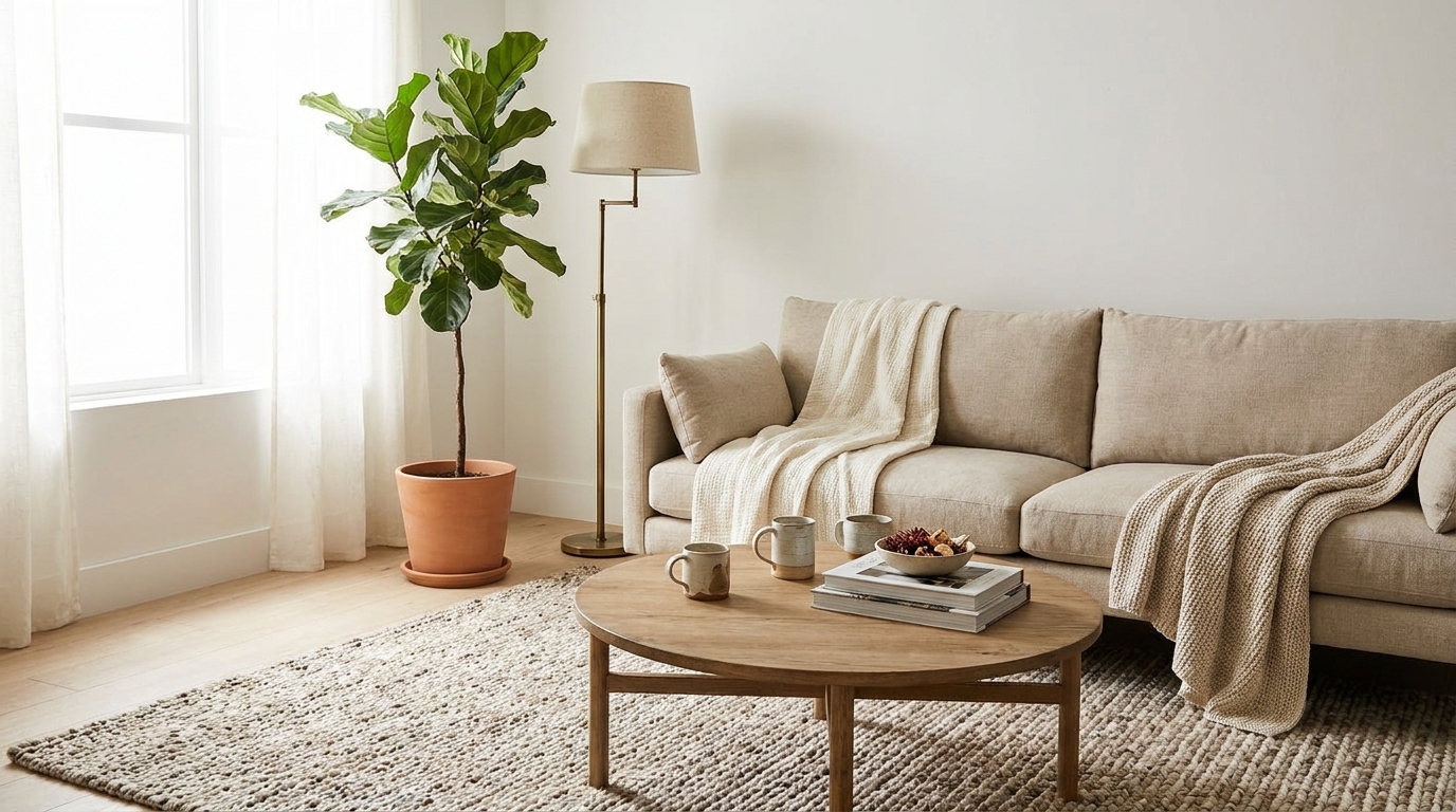 sectional vs sofa — editorial home decor styled scene with natural daylight and renter-friendly setup