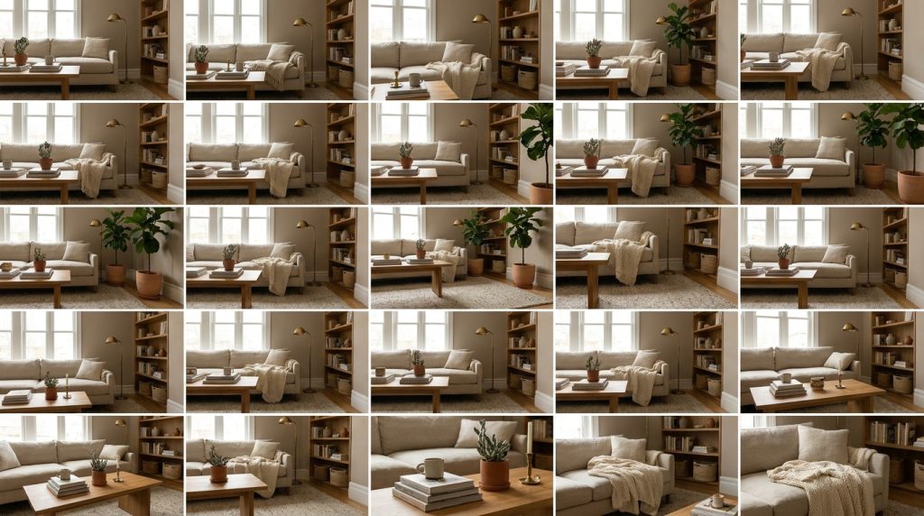 aesthetic living room coffee table - feature - editorial home decor styling photography 2026