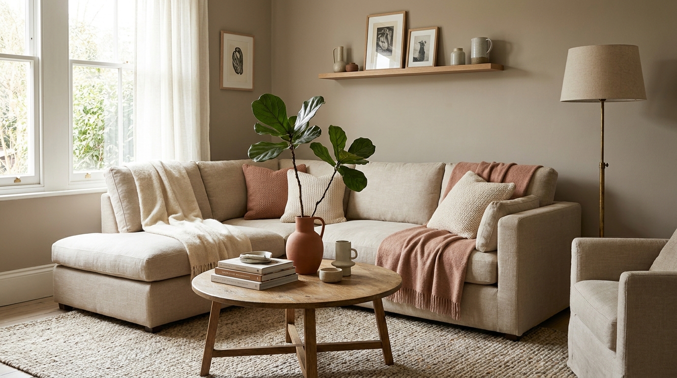 amazon living room finds — editorial home decor styled scene with natural daylight and renter-friendly setup