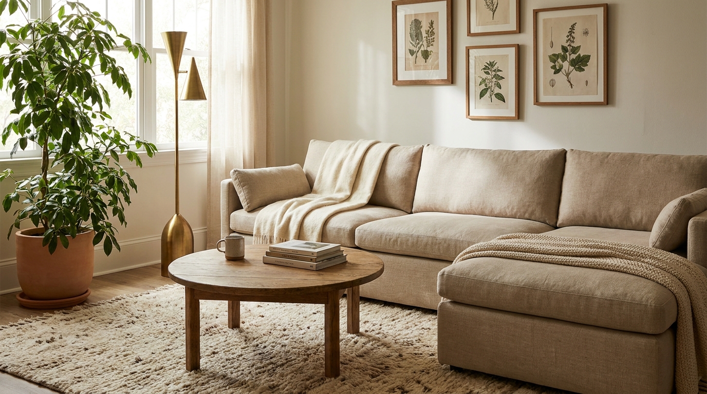 living room mistakes — editorial home decor styled scene with natural daylight and renter-friendly setup