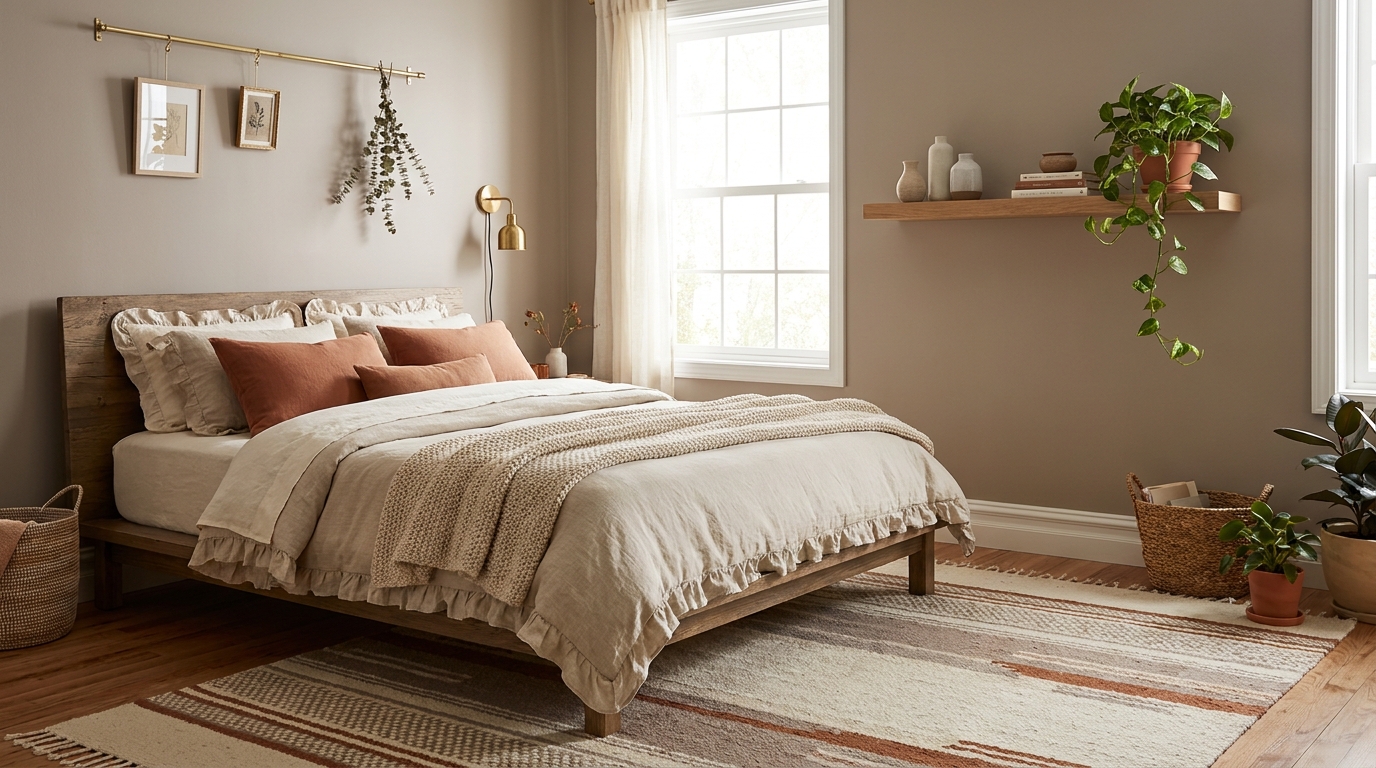 Bedroom plants and accent refresh ideas