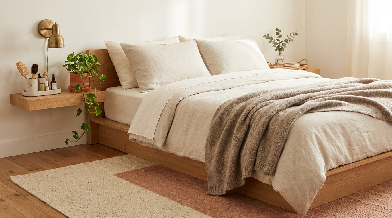Amazon bedroom surface organizer and plant accent picks