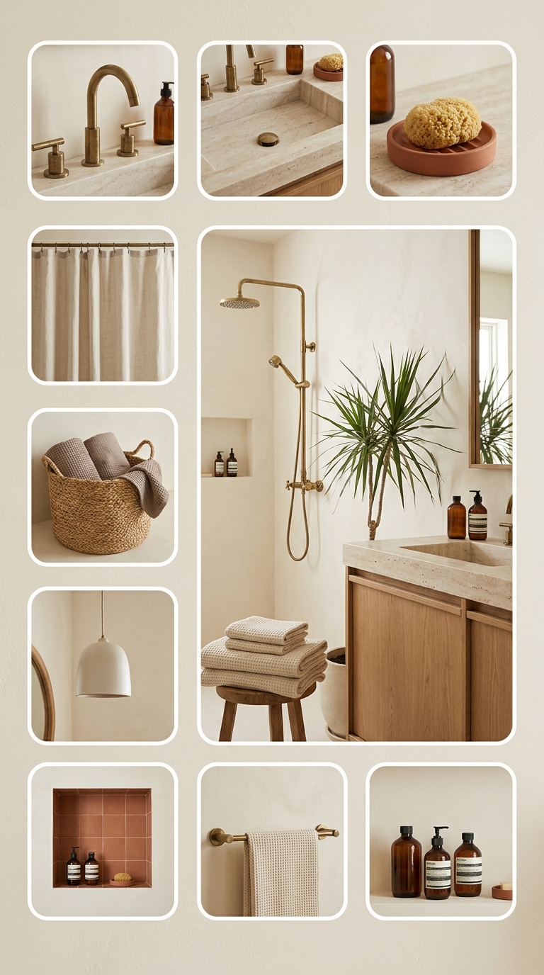 10 bathroom trends out for 2026 collage