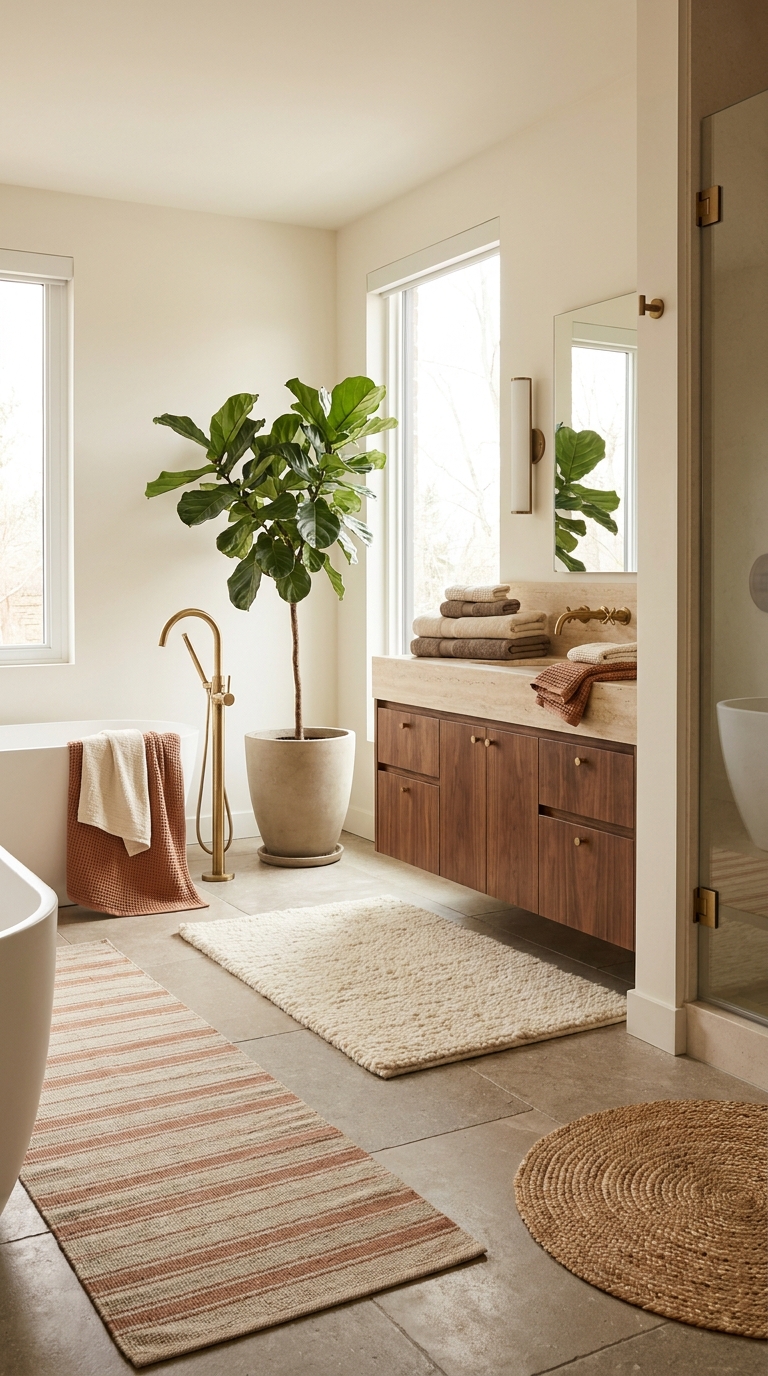 best bathroom decor 2026 — editorial home decor styled scene with natural daylight and renter-friendly setup