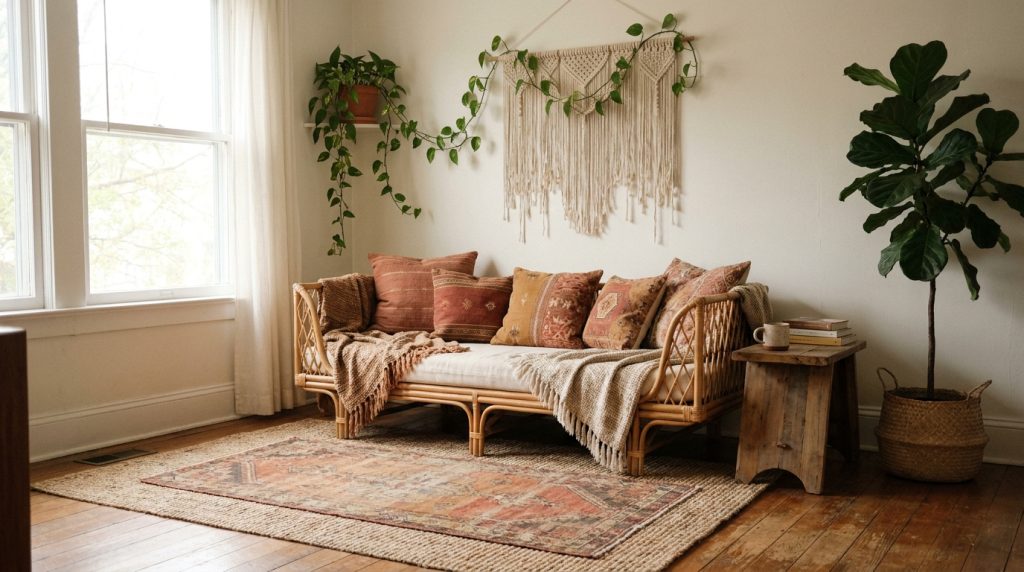 dark academia living room — featured image