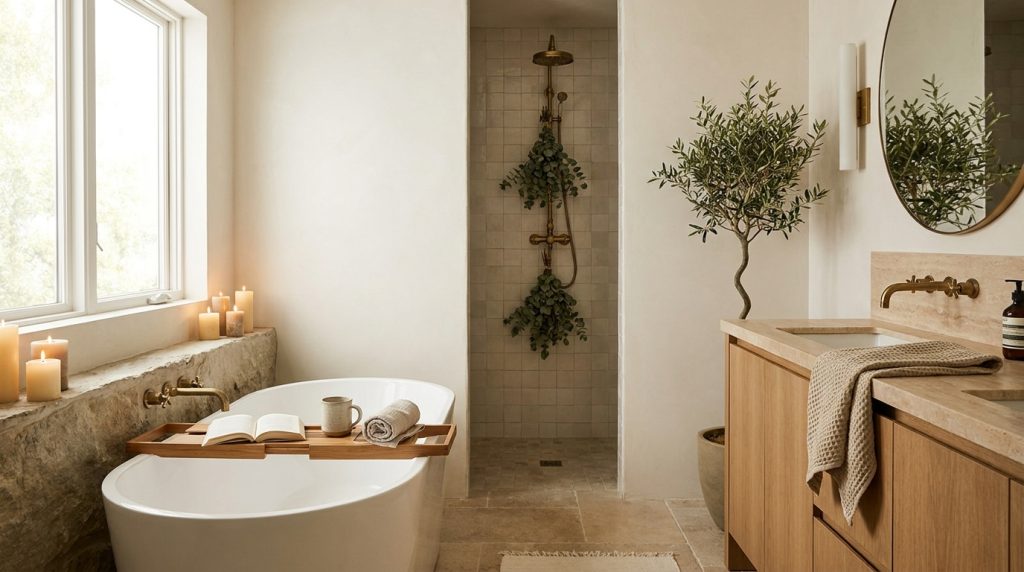 spa inspired bathroom ideas — feature image