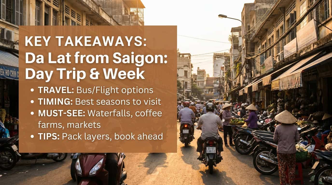 da lat from saigon — Key Takeaways