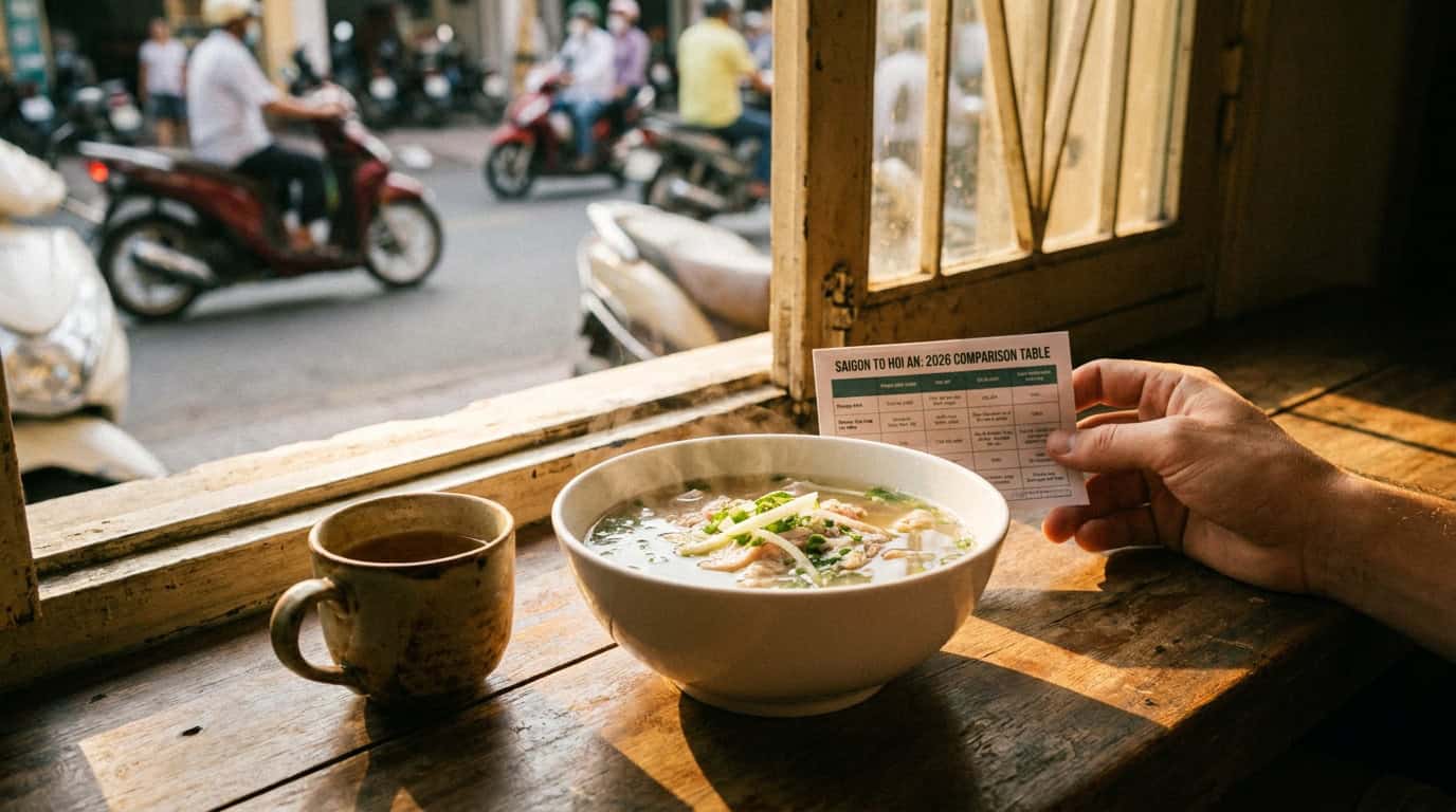 saigon to hoi an — Saigon to Hoi An at a Glance: 2026 Comparison Tabl