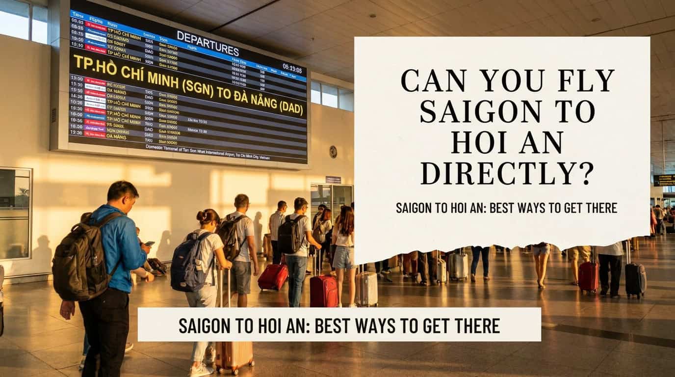 saigon to hoi an — Can You Fly Saigon to Hoi An Directly?
