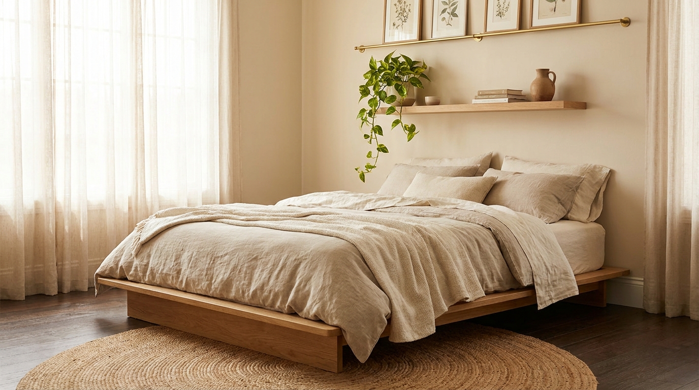 amazon bedroom finds — editorial home decor styled scene with natural daylight and renter-friendly setup