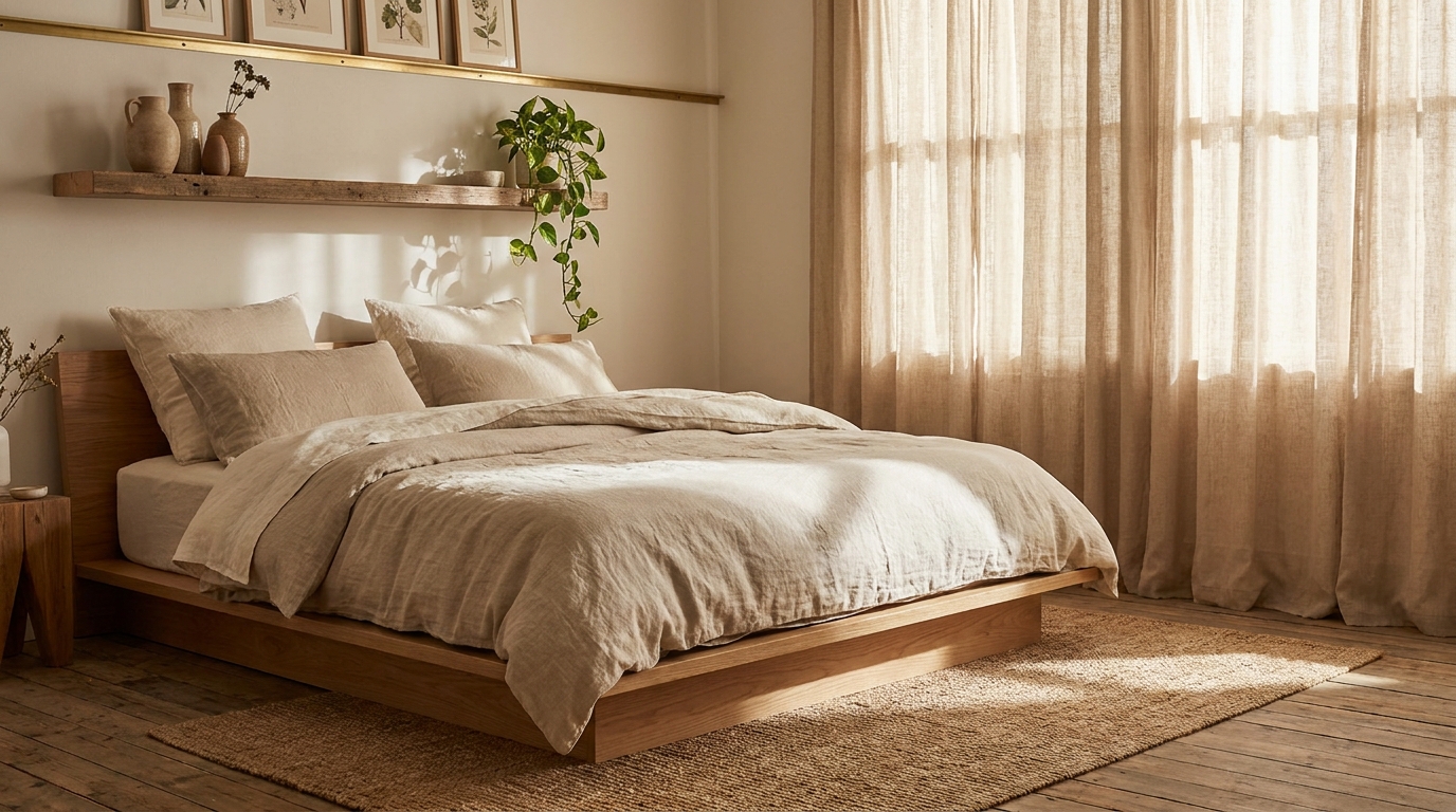 best bedroom curtains 2026 — editorial home decor styled scene with natural daylight and renter-friendly setup