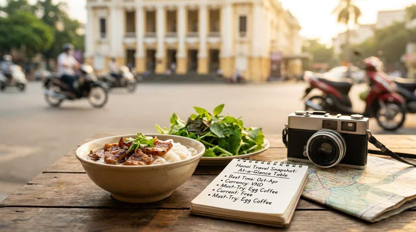 hanoi travel — Hanoi Travel Snapshot: At-a-Glance Table