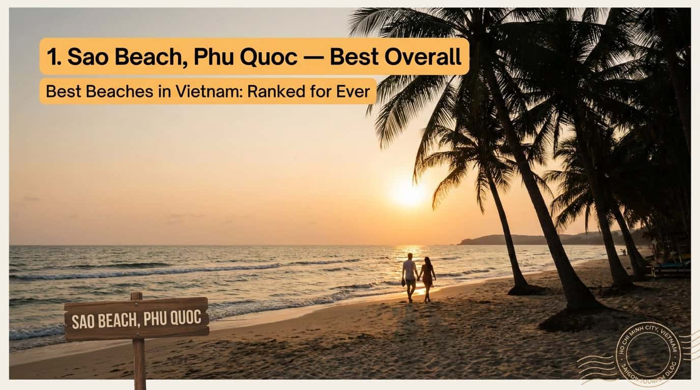 best beaches in vietnam — 1. Sao Beach, Phu Quoc — Best Overall