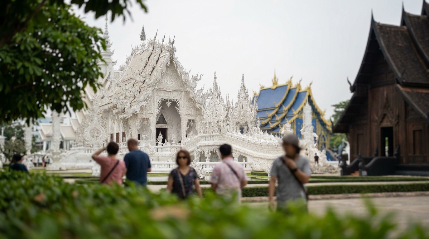 2. Chiang Rai: White Temple, Blue Temple, and Black House - day trips from chiang mai