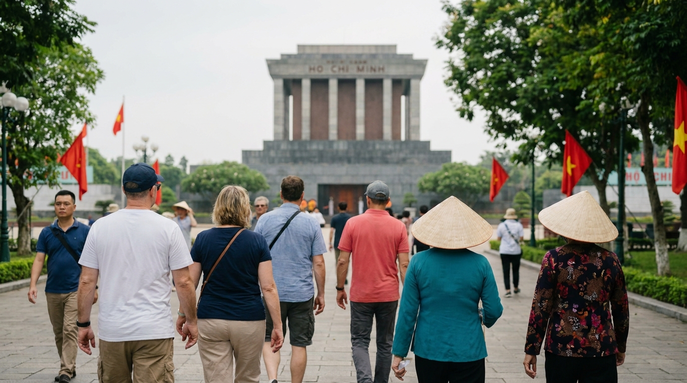 3. Tour the Ho Chi Minh Mausoleum Complex - things to do in hanoi