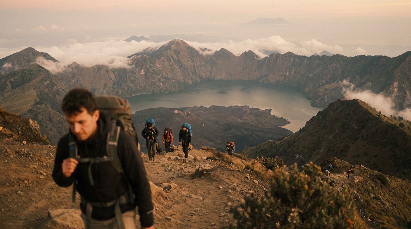 1. Trek Mount Rinjani - things to do in lombok