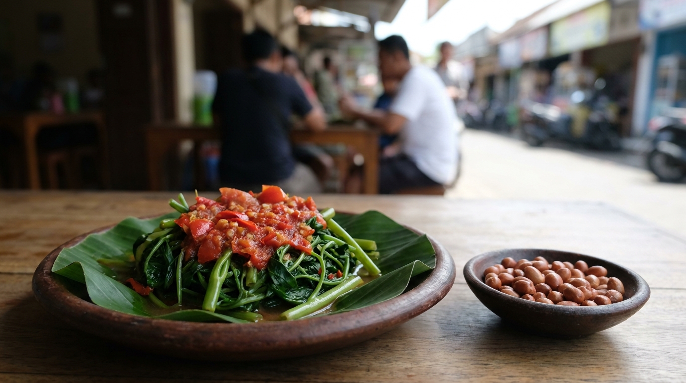 Plecing Kangkung: The Side Dish That Steals the Meal - lombok food guide