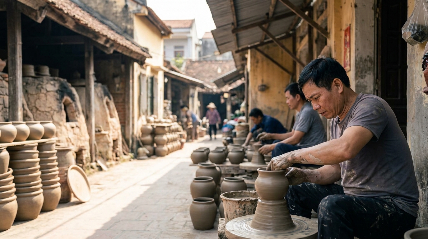 Bat Trang Ceramic Village: A Working Craft Community 13 km Out - hidden gems hanoi