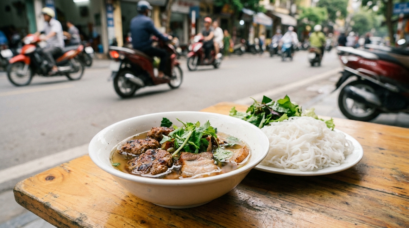 Bun Cha: Hanoi's Iconic Grilled Pork Noodle Soup - hanoi food guide