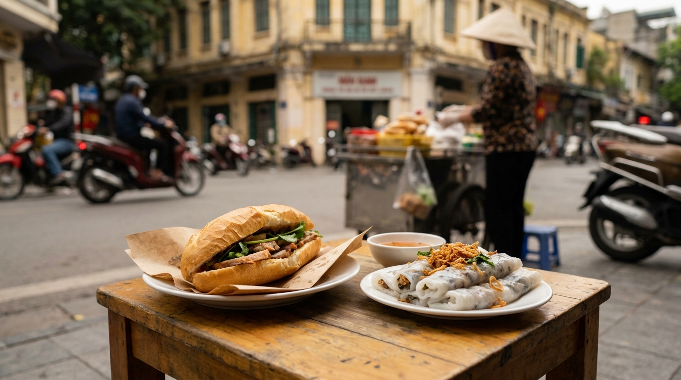 Banh Mi and Banh Cuon: The Quick Bite Options - hanoi food guide