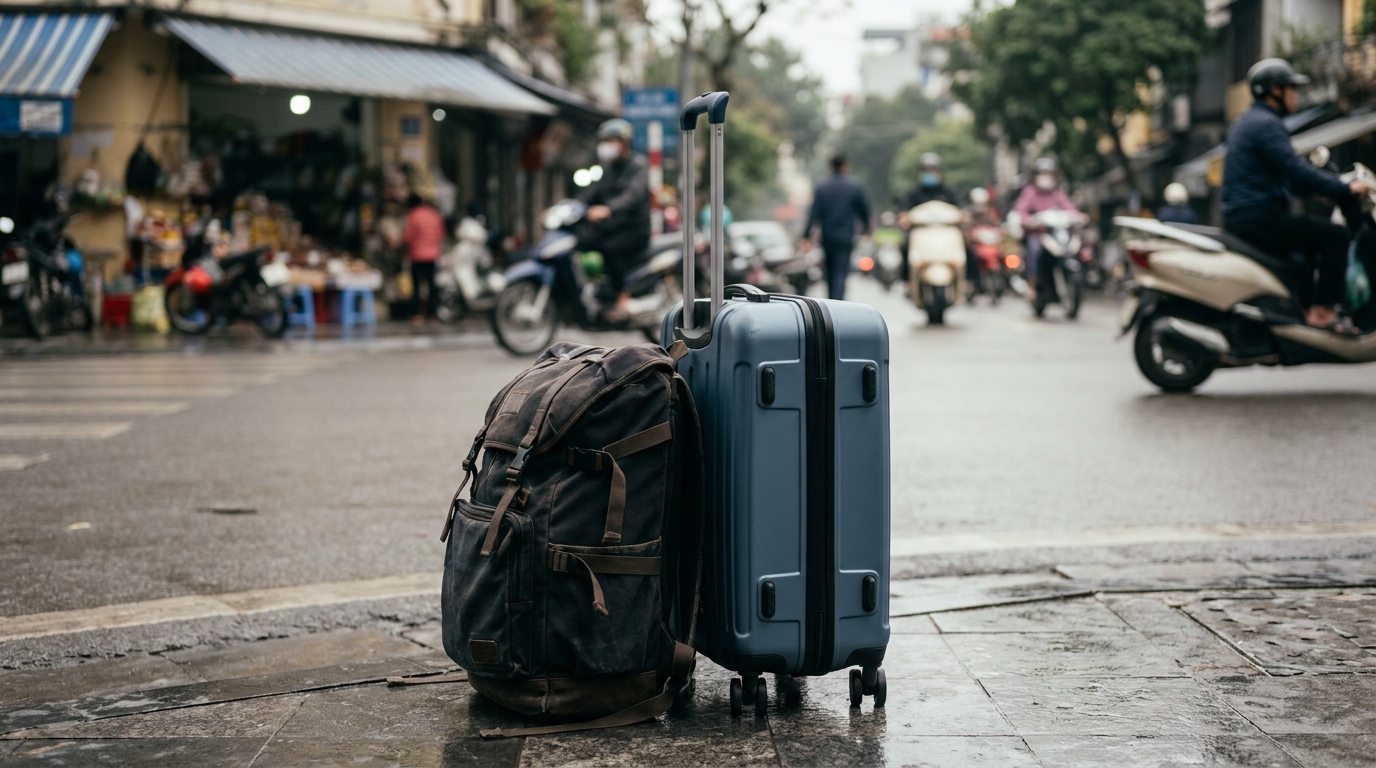 The Right Bag: Carry-On Backpack vs. Suitcase - hanoi packing list