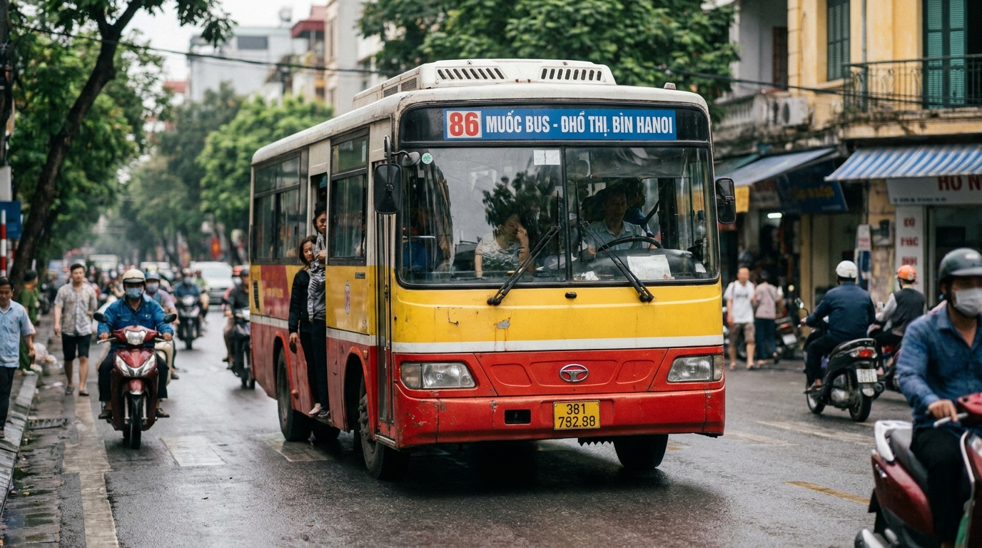 Public Bus 86: The Budget Option - hanoi airport transfer