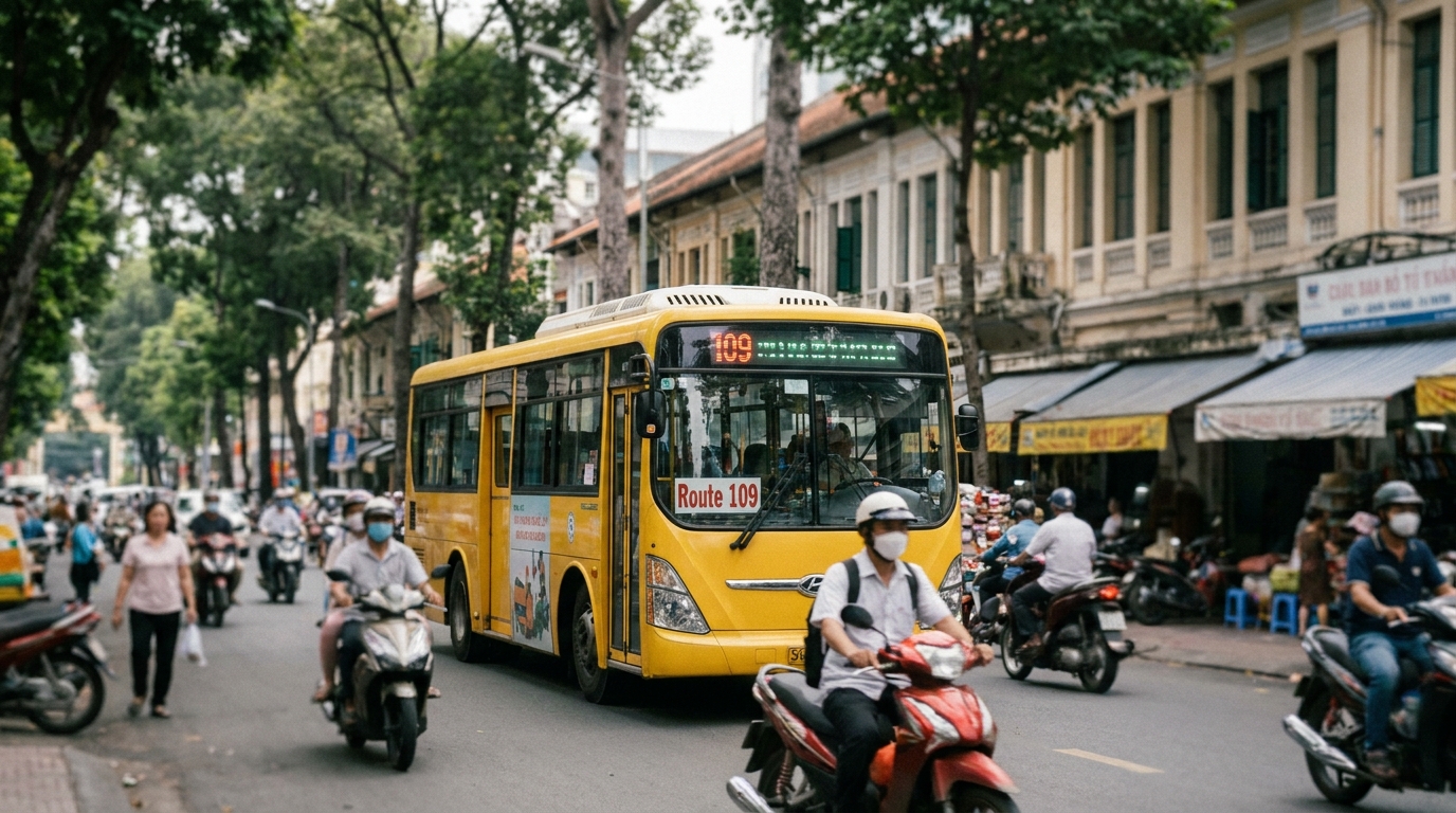 Airport Bus Route 109: The Budget Transfer Option - ho chi minh city airport transfer