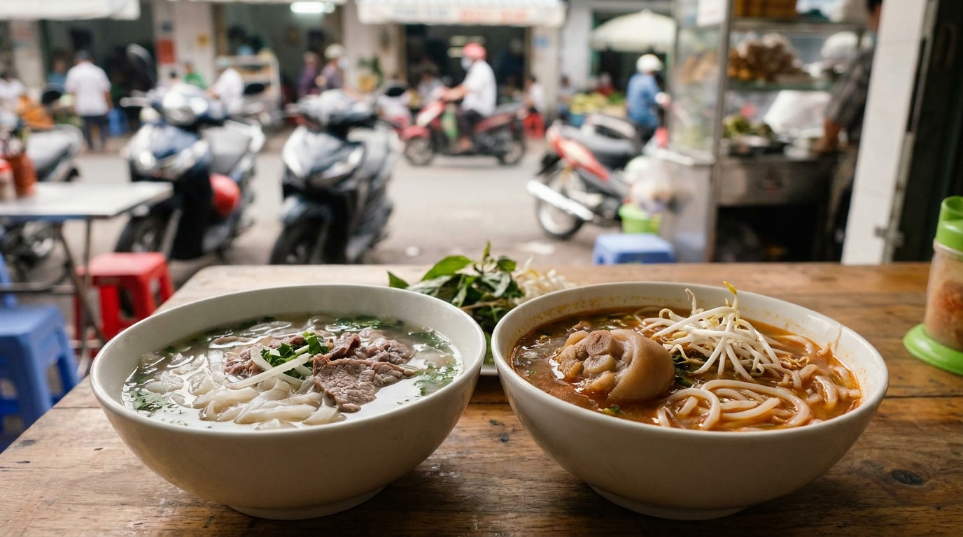 Pho and Bun Bo Hue: Noodle Soups Worth Getting Up Early For - ho chi minh city food guide