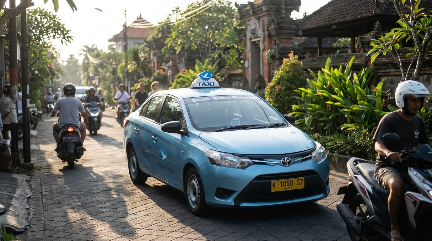 Option 2 — Official Metered Taxi (Blue Bird Group) - bali airport transfer