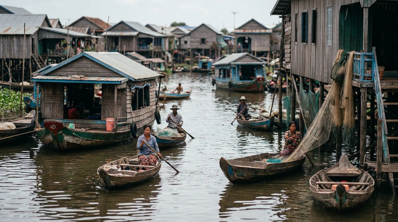 3. Tonle Sap Floating Villages — Two Hours Return - day trips from siem reap