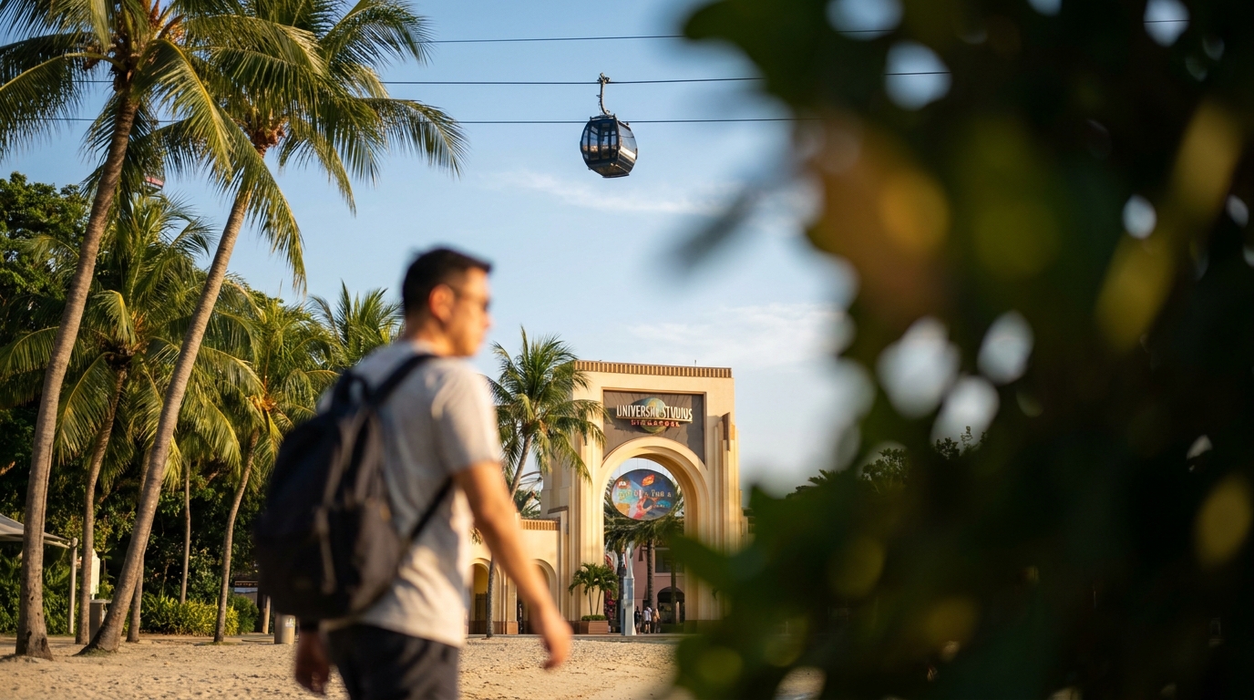 3. Sentosa Island: Beaches, Universal Studios, and Cable Car - things to do in singapore